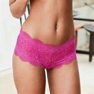VICTORIA'S SECRET PINK CROCHET BOY SHORT PANTY